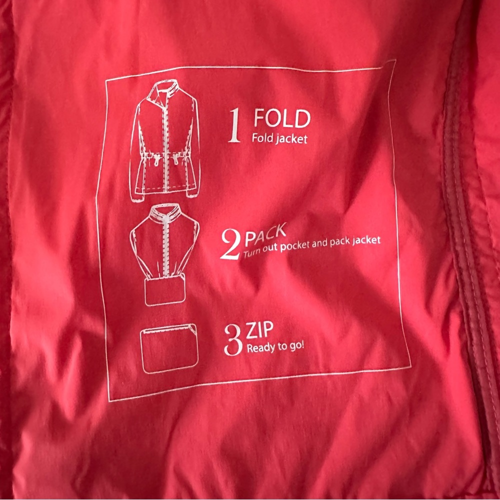 Talbots Lightweight Cargo Jacket Folding Pink Jac… - image 5